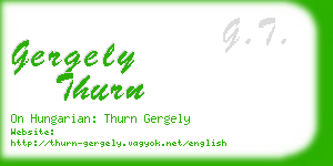 gergely thurn business card